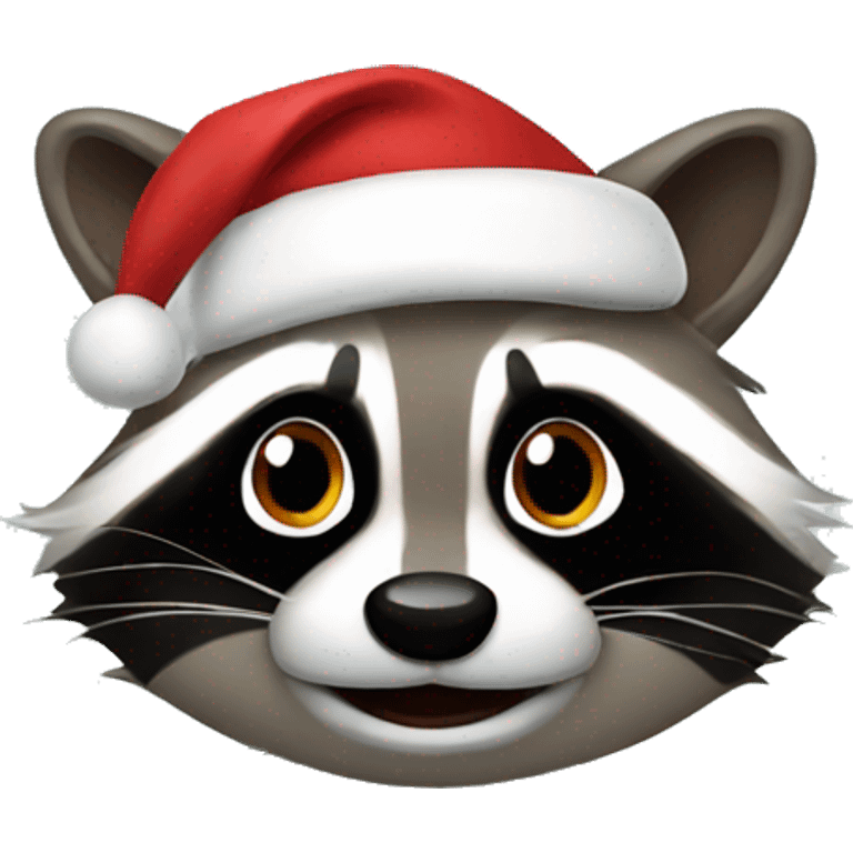 Christmas raccoon  emoji