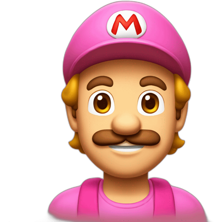 Mario habiller en Rose emoji