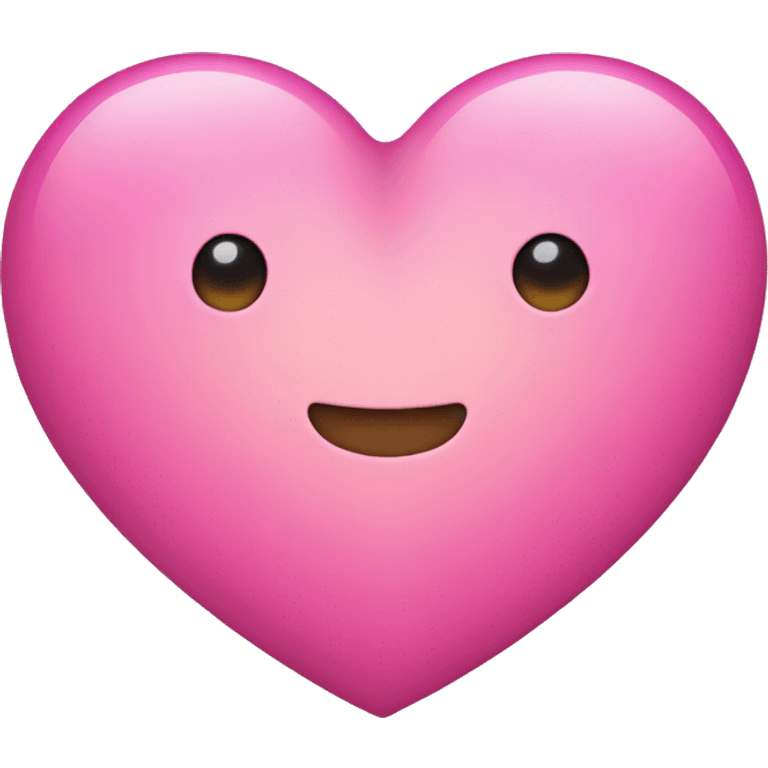 Pink heart iredescent  emoji