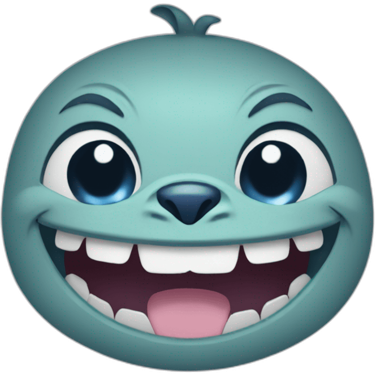 Stitch big grin emoji