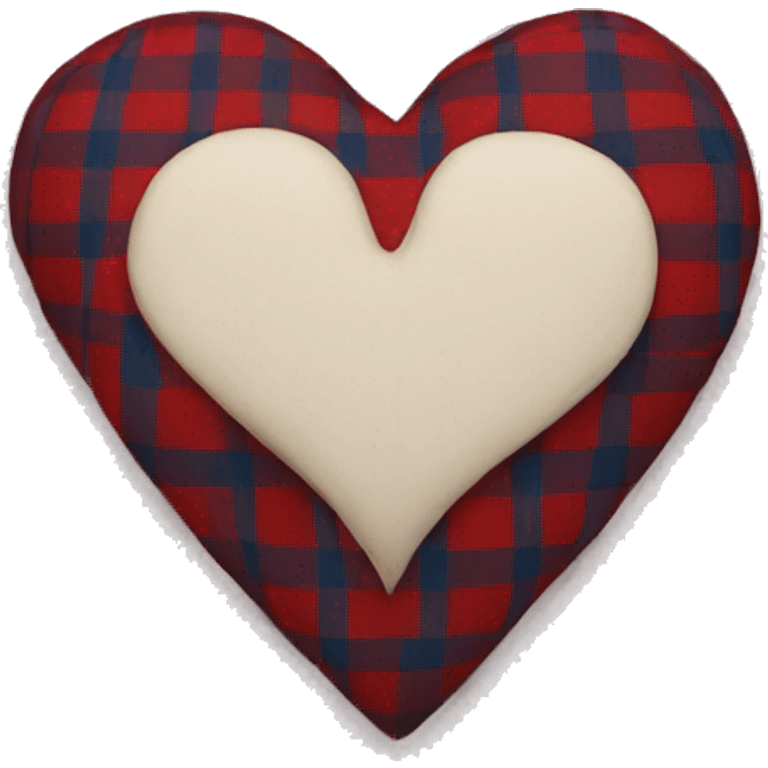 plaid heart emoji