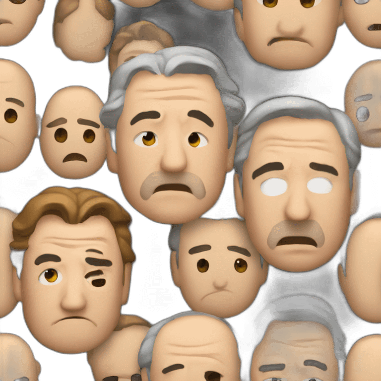 Robert DeNiro frowning face emoji