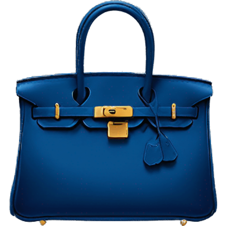 dark blue hermes birkin bag emoji