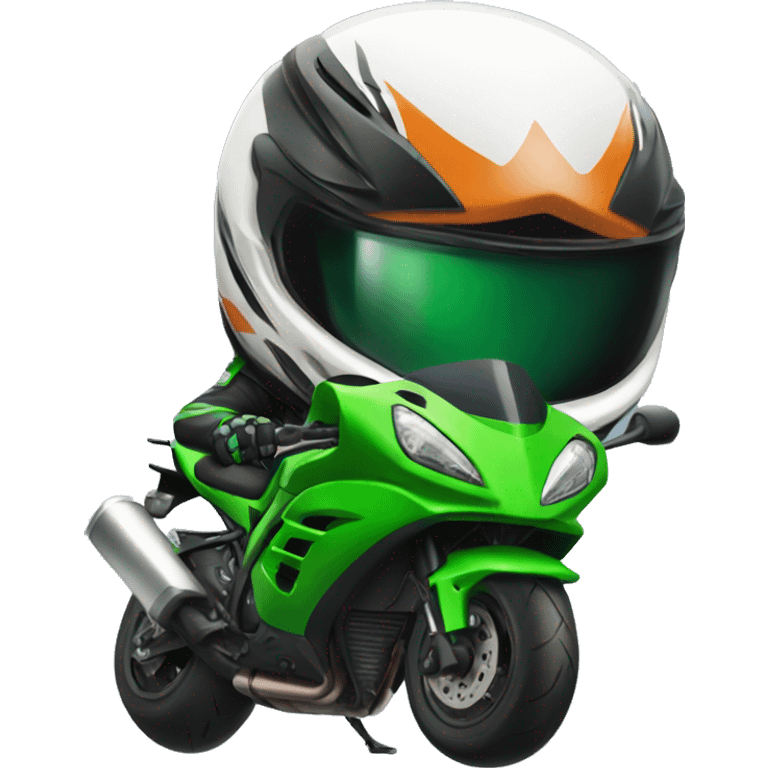 Moto Kawasaki ninja  emoji