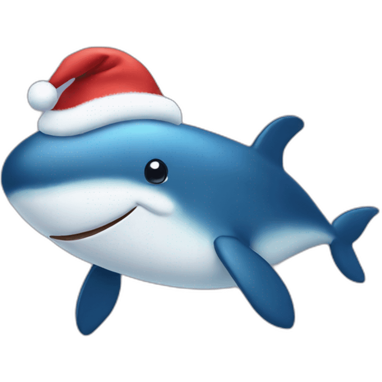 christmas whale emoji