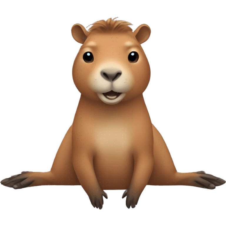 Capybara gymnast emoji