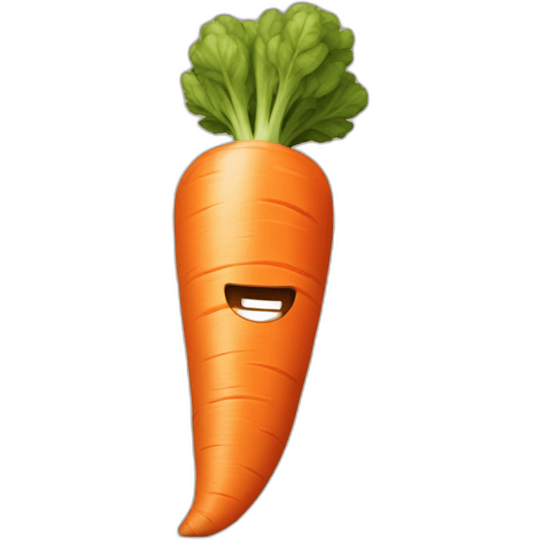 Muscular carrot emoji