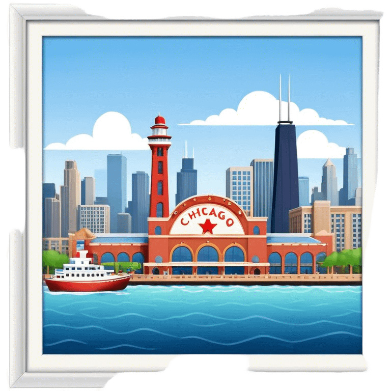 Chicago Navy Pier￼ emoji