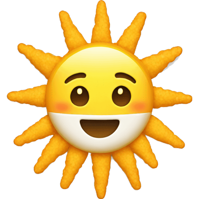 sun shaped rice emoji