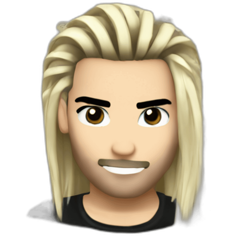 Bill Kaulitz hair down emoji