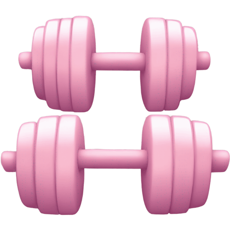 Light pink weights emoji