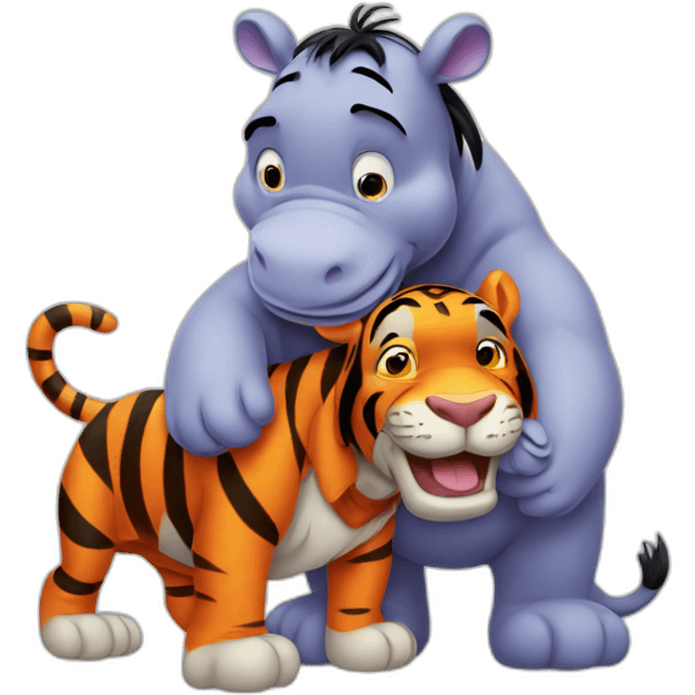 Tigger and Eeyore emoji