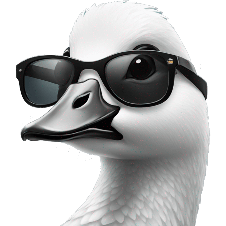 Goose in sunglasses  emoji