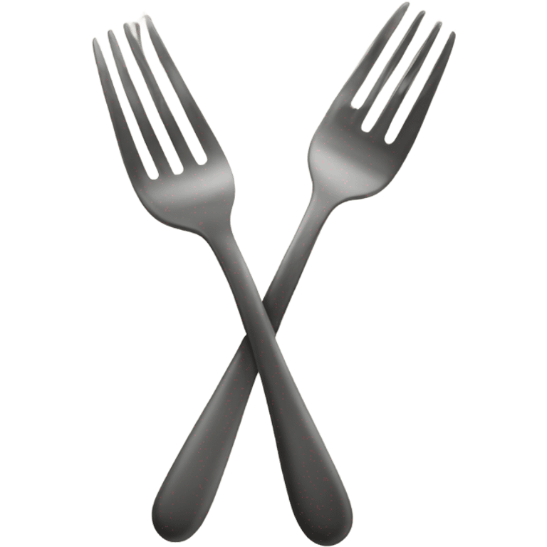 Fork with a face  emoji