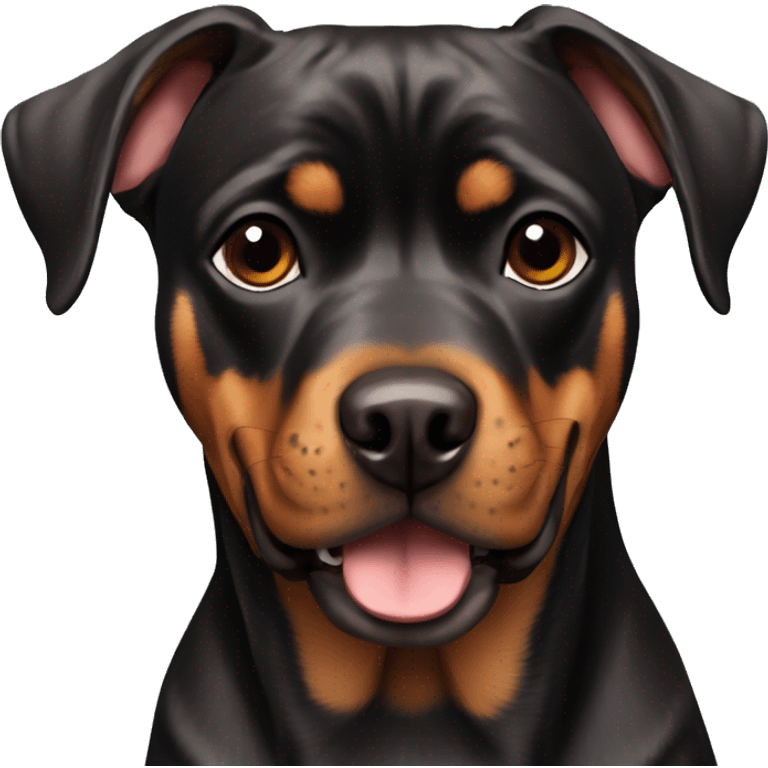 Doberman pug Rottweiler  emoji