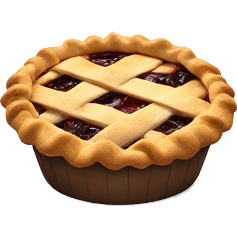 Pie with finger in it emoji