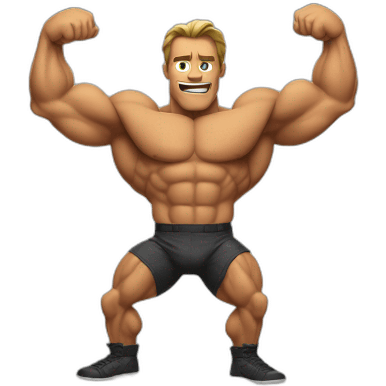 Arnold flexing emoji