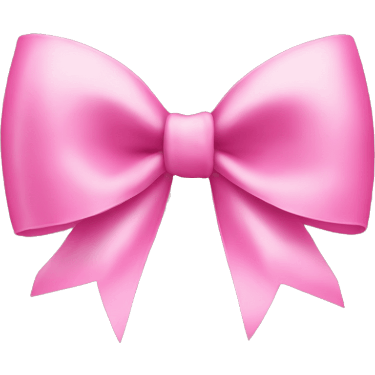 Pink Christmas bow emoji