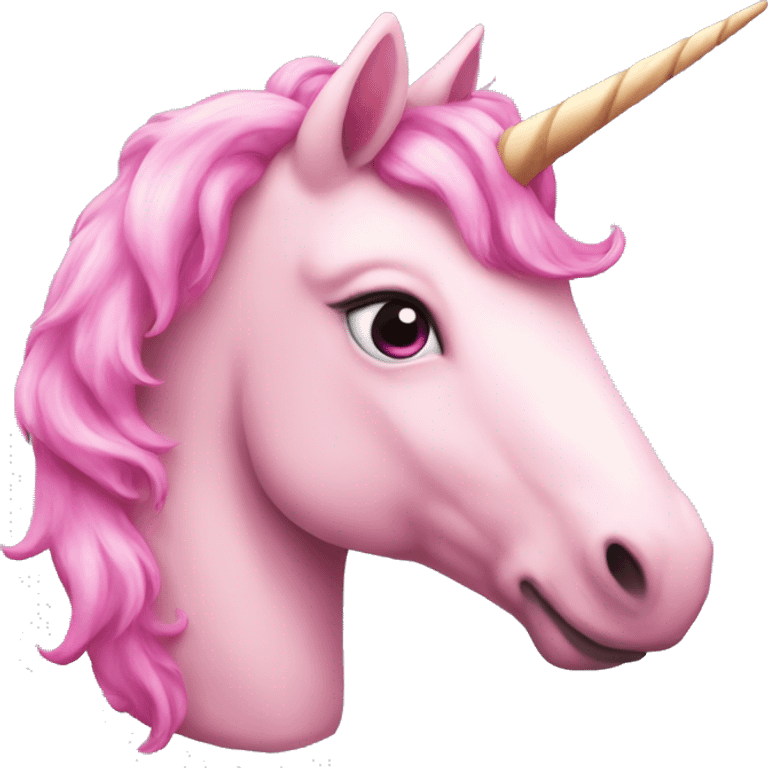 Pink unicorn emoji