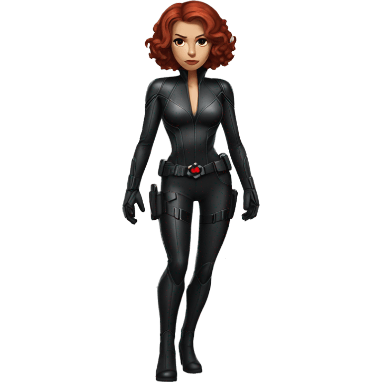 black widow marvel full body emoji