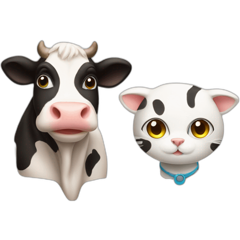 cow with cat emoji