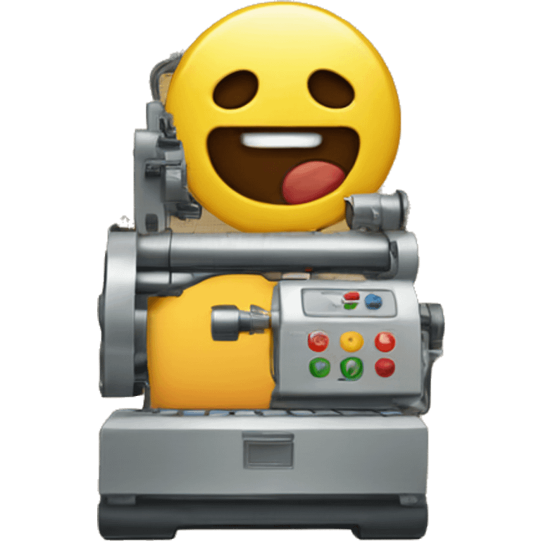 Maquina de bordado emoji