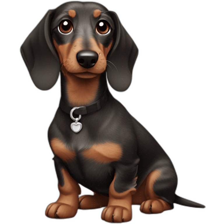 wire-haired dachshund emoji