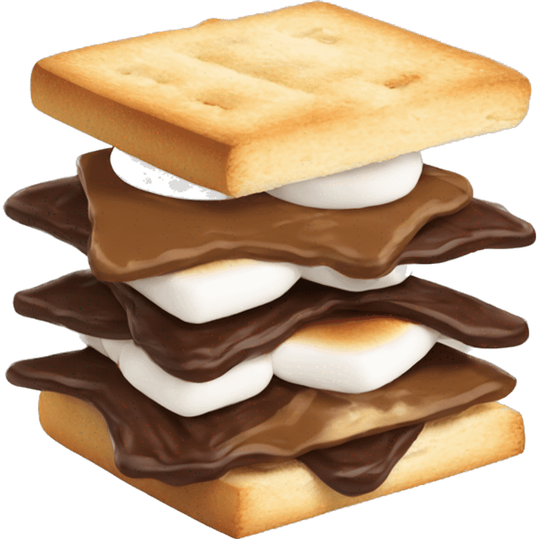 1 layer s'mores sandwich emoji