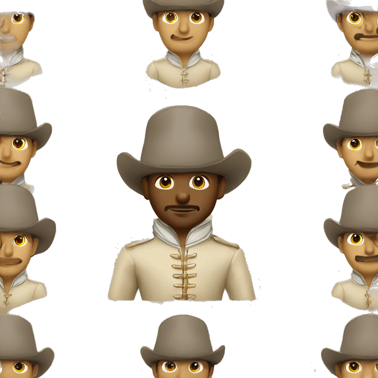 Musketeer man beige jacket emoji