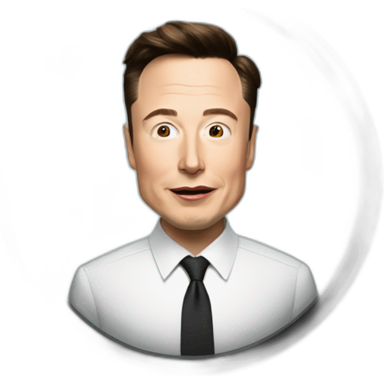 Elon musk qui regarde la tele emoji