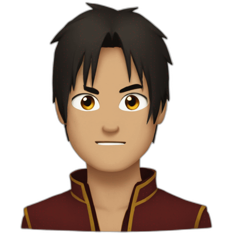 Zuko with scar on the wrong side emoji