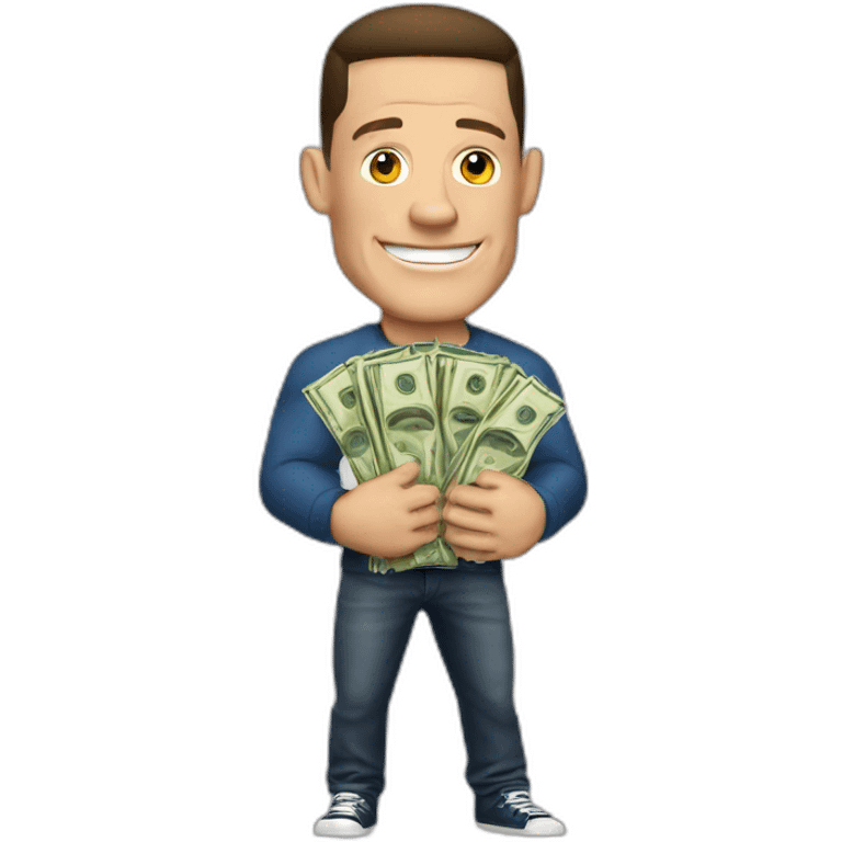 john cena holding money emoji