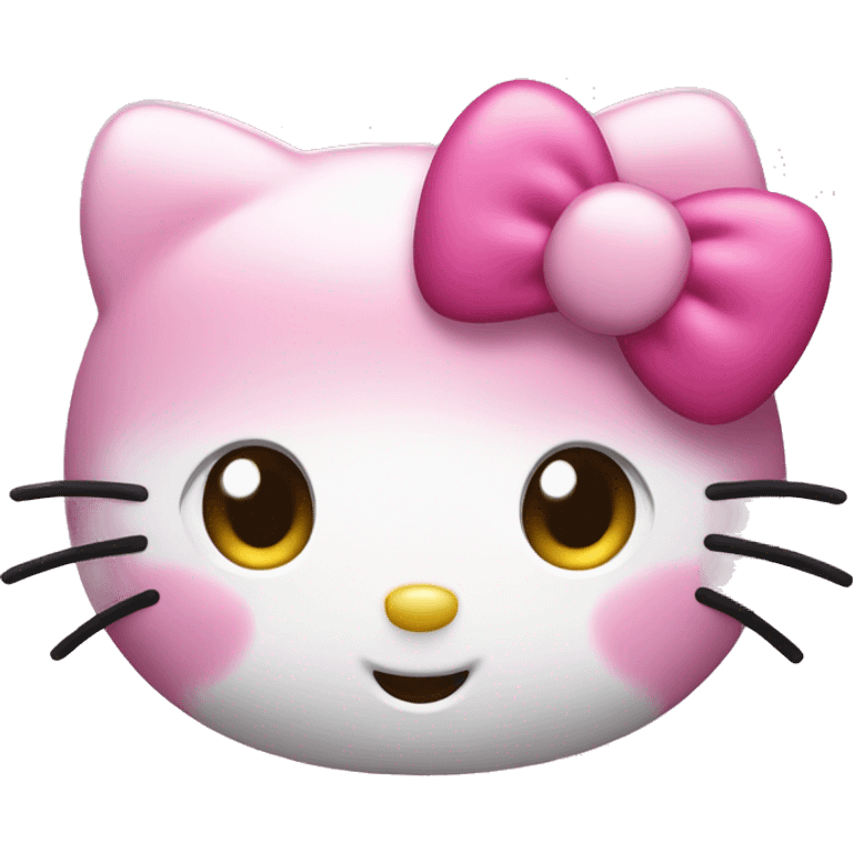 Pink cute hello kitty  emoji