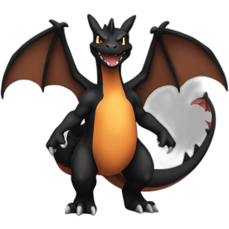 Black Charizard emoji