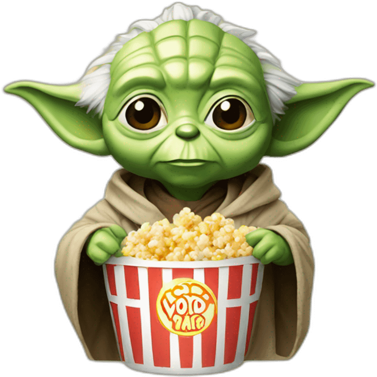 Yoda popcorn emoji