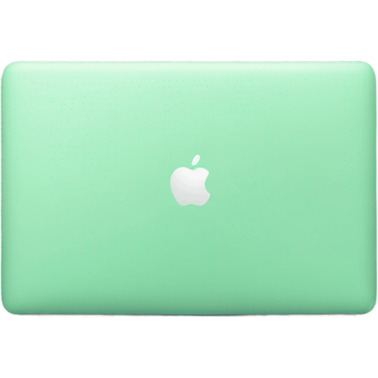 Mint green laptop MacBook  emoji