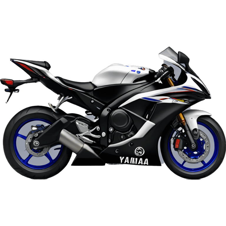 Black 2024 Yamaha YZF R7 motorcycle  emoji