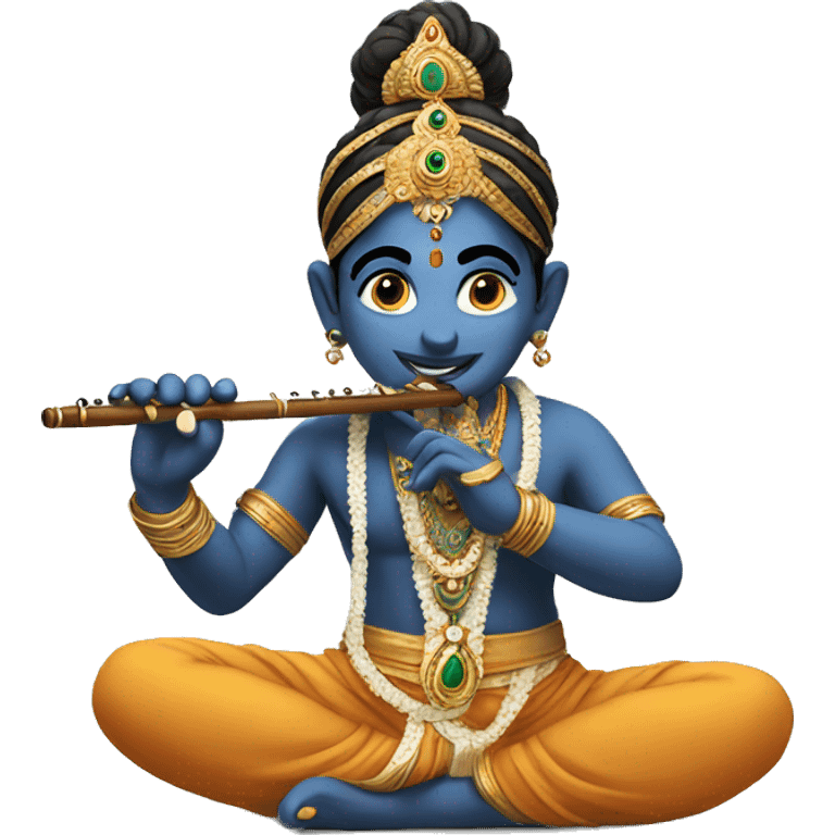 Krishna with flute  emoji