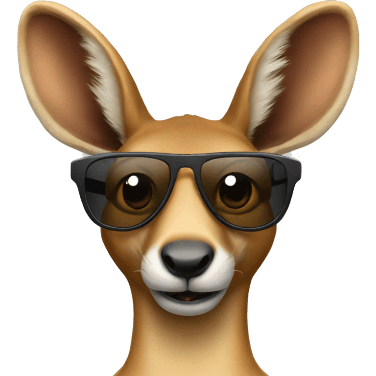 Kangroo with sunglasses  emoji