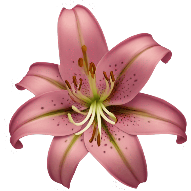 A lily flower emoji