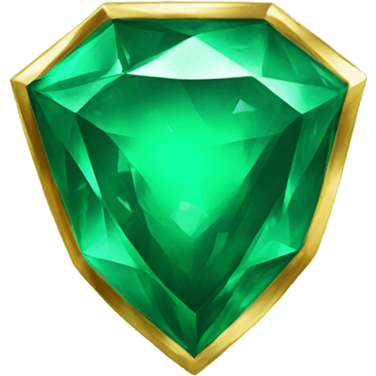 Shiny emerald  emoji