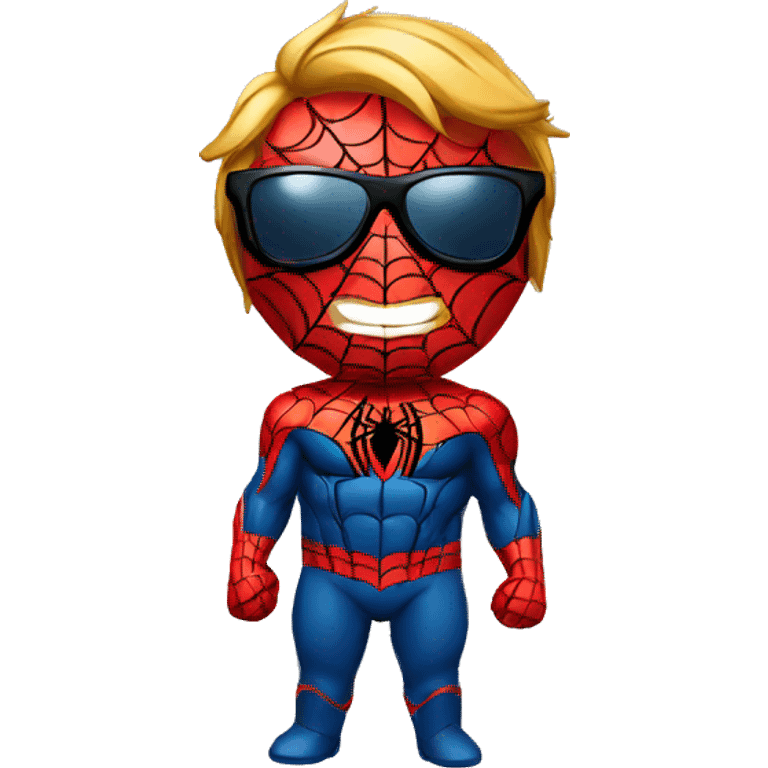 spiderman with sun glasses emoji