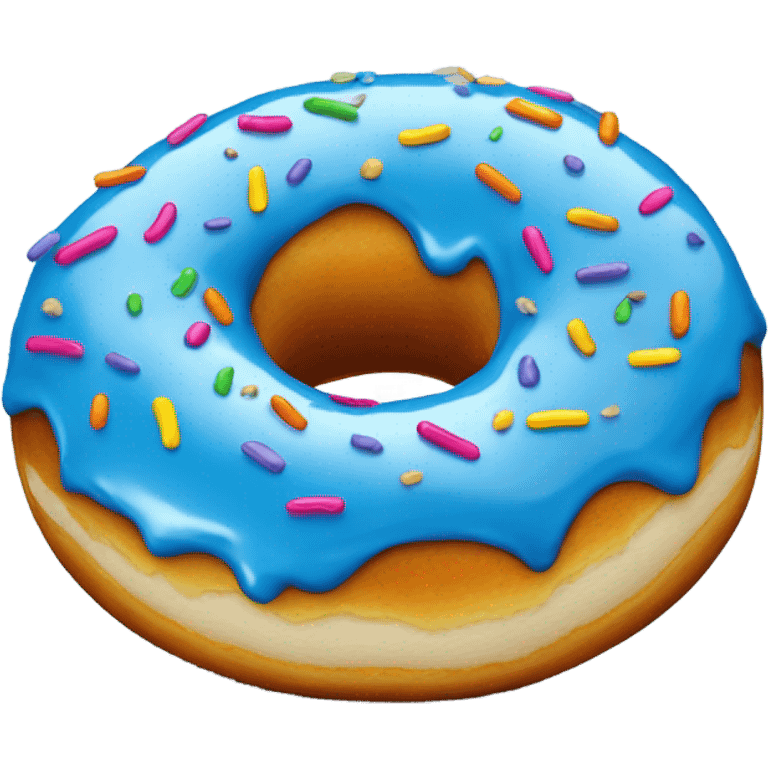 Blue donut  emoji