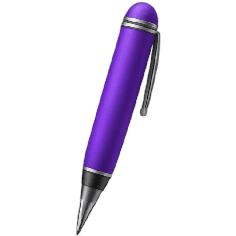 purple pen emoji