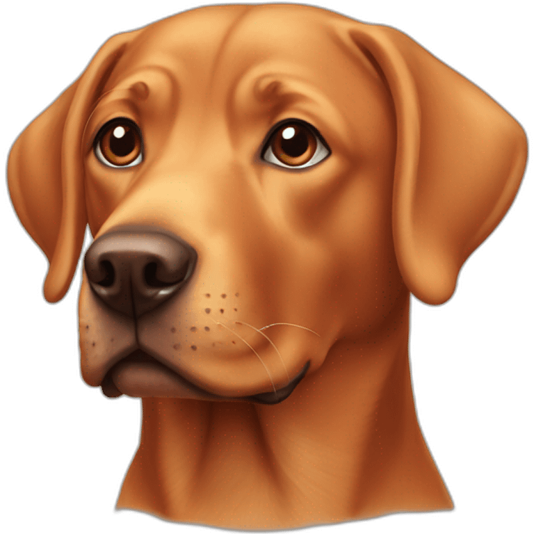 Red labrador emoji