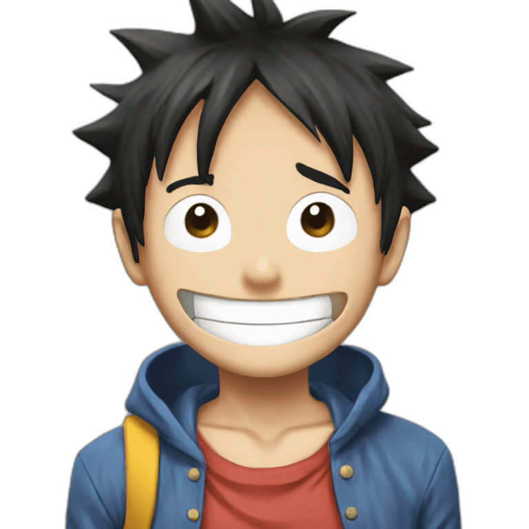 Luffy hello emoji