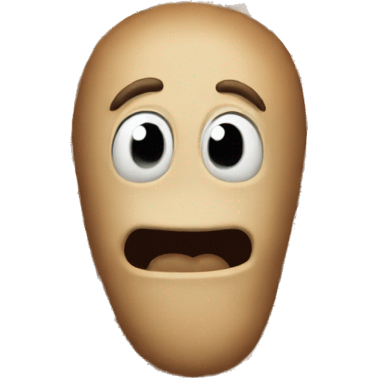 Peanut making freaky face emoji