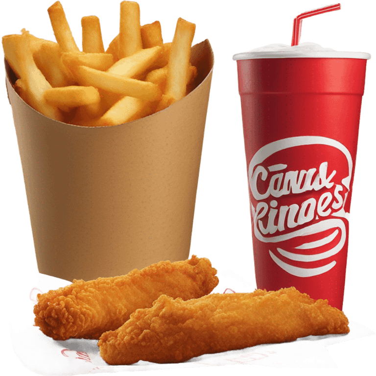 raising canes box combo with soda emoji