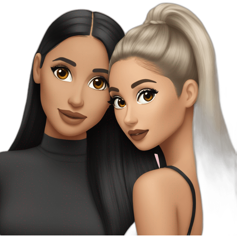 Ariana grande and kim k emoji