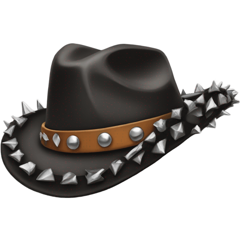 punk cowboy hat emoji